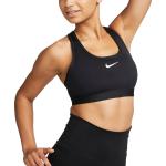 Sportovní podprsenky Nike v černé barvě ve velikosti 10 se střední podporou ve slevě plus size 