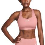 Dámské Sportovní podprsenky Nike v růžové barvě ve velikosti XS se střední podporou ve slevě 