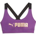 Dámské Podprsenky Puma Fit ve fialové barvě z polyesteru ve velikosti M ve slevě 