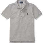 Dětská trička s límečkem Chlapecké v šedé barvě z bavlny ve velikosti 4 roky strečové Designer od značky Polo Ralph Lauren z obchodu Answear.cz s poštovným zdarma 