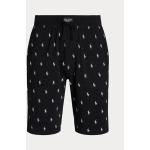 Pánské Designer Pyžama krátké kalhoty Polo Ralph Lauren v černé barvě ve velikosti S ve slevě 