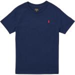 Designer Dětská trička s krátkým rukávem Polo Ralph Lauren v tmavě modré barvě ve velikosti 4 