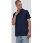 Pánská  Trička s knoflíčky LEVI´S v námořnicky modré barvě z bavlny ve velikosti XXL  strečová  plus size 