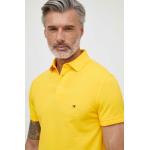  Trička s knoflíčky Tommy Hilfiger v žluté barvě z bavlny ve velikosti XXL plus size 