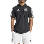 Pánská  Trička s krátkým rukávem adidas DFB v černé barvě s krátkým rukávem s motivem DFB (Německý fotbalový svaz) 