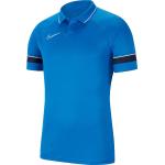Pánské Sportovní polokošile Nike Academy v modré barvě ve velikosti S ve slevě 