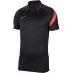 Dětská trička s límečkem Nike v černé barvě z polyesteru ve slevě 