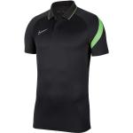 Dětská trička s límečkem Nike v černé barvě ve slevě 