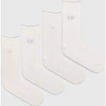 Dámské Designer Ponožky Calvin Klein v bílé barvě ve velikosti Onesize 