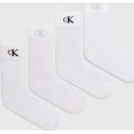 Dámské Designer Ponožky Calvin Klein Jeans v bílé barvě z polyamidu ve velikosti Onesize 