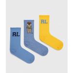 Dámské Designer Ponožky Polo Ralph Lauren v modré barvě ve velikosti Onesize 