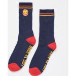 Ponožky Spitfire Bighead Fill Emb (navy/red/gold)