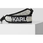 Dámské Kožené kabelky Karl Lagerfeld v černé barvě prošívané z kůže 