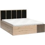 Dvoulůžkové postele v industriálním stylu ze dřeva 