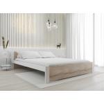 Dvoulůžkové postele v bílé barvě z masivu 
