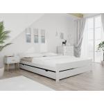 Jednolůžkové postele v bílé barvě z masivu 