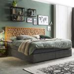 Dvoulůžkové postele SIT Möbel v šedé barvě v rustikálním stylu ve slevě 