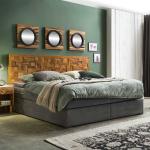 Dvoulůžkové postele SIT Möbel v šedé barvě v rustikálním stylu ve slevě 