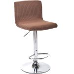 Barové židle Komashop v hnědé barvě v elegantním stylu z bavlny 