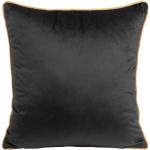 Povlaky na polštář v černé barvě v minimalistickém stylu ze sametu 