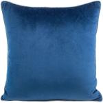 Povlaky na polštář v modré barvě v minimalistickém stylu ze sametu 