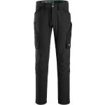 Pánské Pracovní kalhoty Snickers Workwear FlexiWork v černé barvě z polyamidu ve velikosti M 