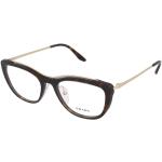 Dámské Designer Dioptrické brýle Prada v hnědé barvě 