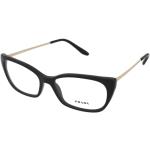 Dámské Designer Dioptrické brýle Prada v černé barvě v elegantním stylu ve velikosti Onesize 