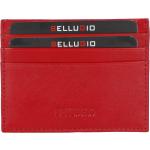 Pánské Kožené peněženky BELLUGIO v červené barvě z kůže ve slevě 