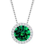 Stříbrné náhrdelníky Preciosa ve smaragdové barvě 