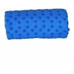 Protiskluzový ručník na jógu, s taškou jako dárek - modrá