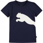 Puma Big Cat QT T Shirt Junior Boys Navy 7-8 let