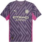  Trička s potiskem Puma ve fialové barvě ve velikosti M s motivem Manchester City ve slevě 