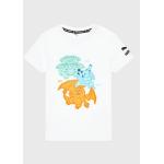 Dětská trička Puma Fit v bílé barvě ze syntetiky ve velikosti 4 roky s motivem Pokémon 