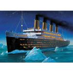 Dřevěné puzzle Trefl v bílé barvě ze dřeva s motivem Titanic ve slevě 