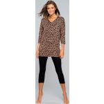 Dámská  Pyžama Italian Fashion v hnědé barvě s leopardím vzorem z viskózy ve velikosti S ve slevě 