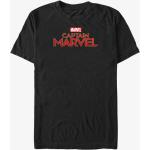  Trička s krátkým rukávem Queens v černé barvě s krátkým rukávem s motivem Captain Marvel 
