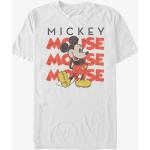 Pánská  Trička s krátkým rukávem Queens v bílé barvě s krátkým rukávem s motivem Mickey Mouse a přátelé Mickey Mouse 