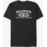 Pánská  Trička Queens v černé barvě s motivem Deadpool 
