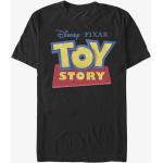 Queens Pixar Toy Story - 3D Logo Men's T-Shirt Black S