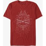 Queens Star Wars: Classic - Falcon Christmas Line Art Men's T-Shirt S