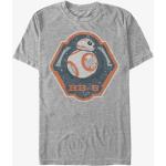 Queens Star Wars: Episode 7 - BB8 Badge Men's T-Shirt Heather Grey S