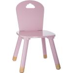 Dětské židle v růžové barvě z borovice lakované 