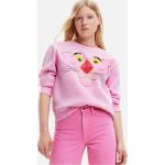 Dámské Rozepínací mikiny s kapucí Desigual v růžové barvě ve velikosti XXL s motivem Pink Panther plus size 