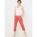 Dámské Straight Fit džíny Camaieu v červené barvě z bavlny ve velikosti S 