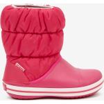 Růžové holčičí sněhule dětské Crocs Winter Puff - Holky