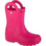Dívčí Vysoké holínky Crocs Handle it ve tmavě růžové barvě ze syntetiky ve velikosti 30 