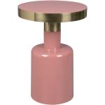 Růžový kovový odkládací stolek ZUIVER GLAM 36 cm