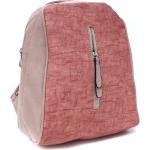 Dámské Městské batohy New Berry v růžové barvě v elegantním stylu z koženky ve slevě 