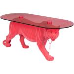 Konferenční stolky Bold Monkey v růžové barvě v elegantním stylu ze skla s motivem Pantera 